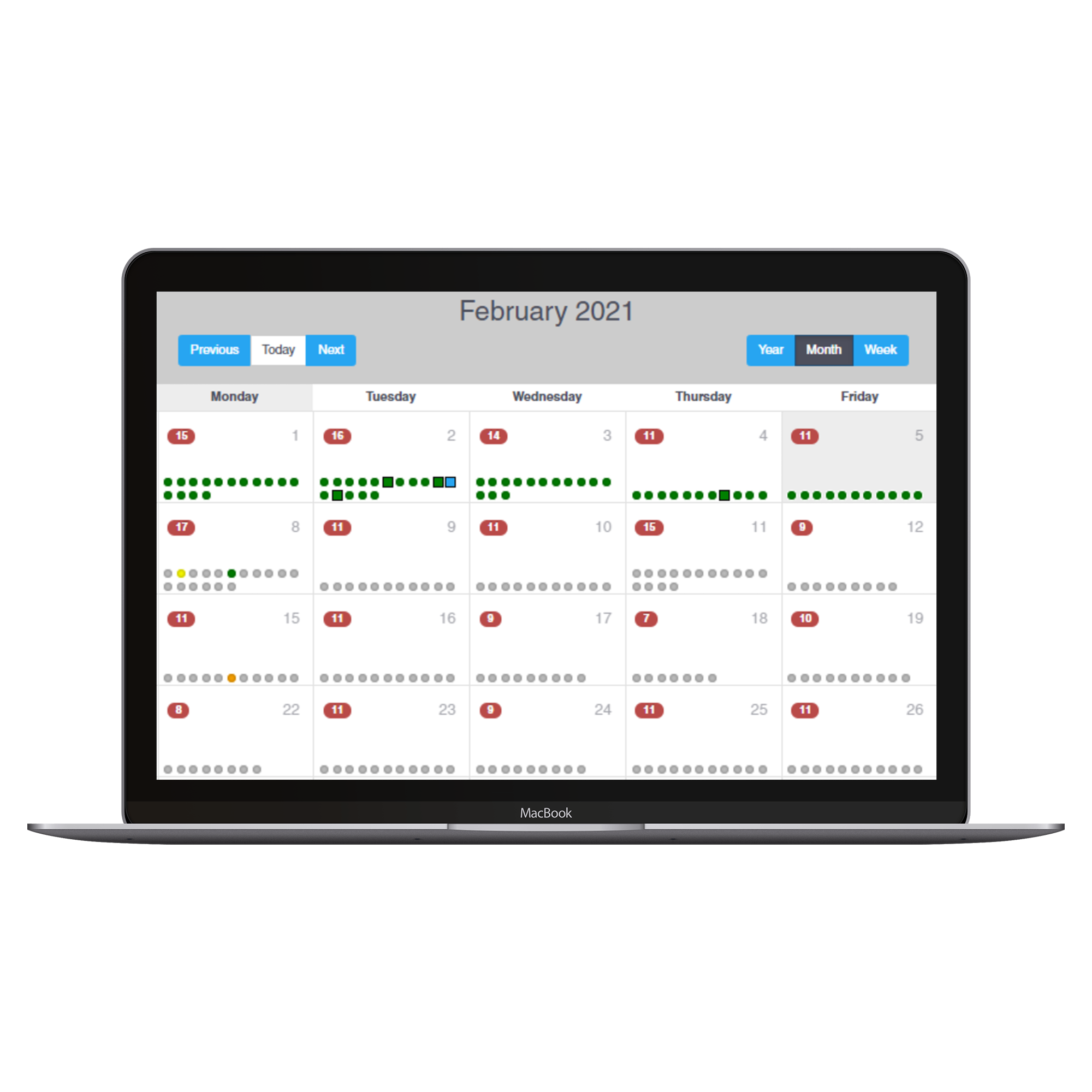 Maintenance Scheduling Schedule View Maintenance Scheduling Schedule View